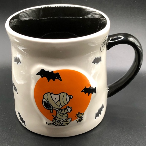 Rae Dunn Other - New Rae Dunn "Happy Halloween" Snoopy Mummy Mug Double Sided 20 oz